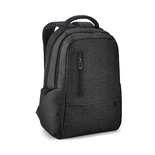 RE-BOSTON. 2Tone recycled nylon waterproof laptop backpack with 210D recycled polyester compartment 4